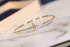 ¡®Twinkle jewelry¡¯IDYLLE GOLD OPEN BRACELET DIAMOND PAVED