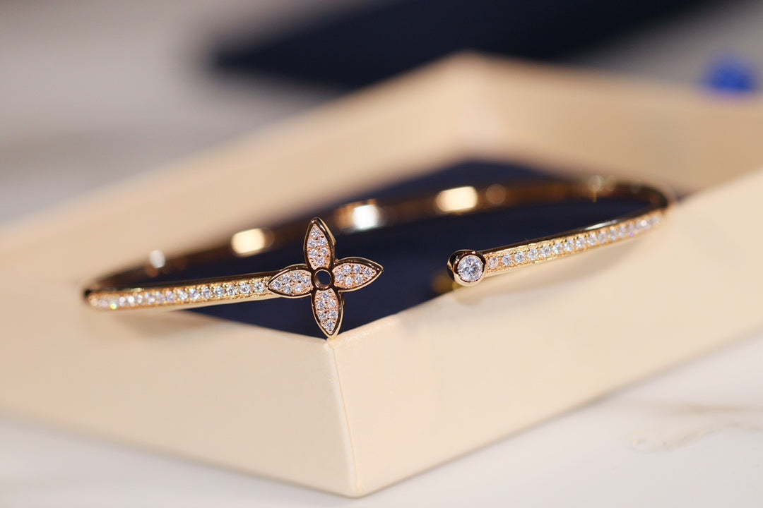 ¡®Twinkle jewelry¡¯IDYLLE GOLD OPEN BRACELET DIAMOND PAVED