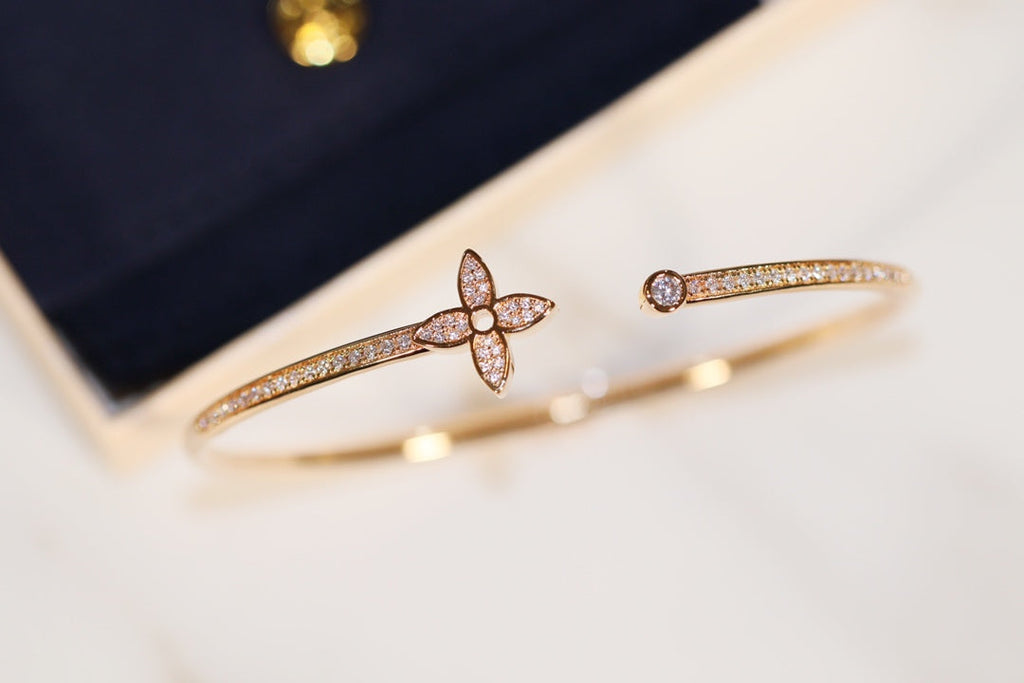 ¡®Twinkle jewelry¡¯IDYLLE GOLD OPEN BRACELET DIAMOND PAVED