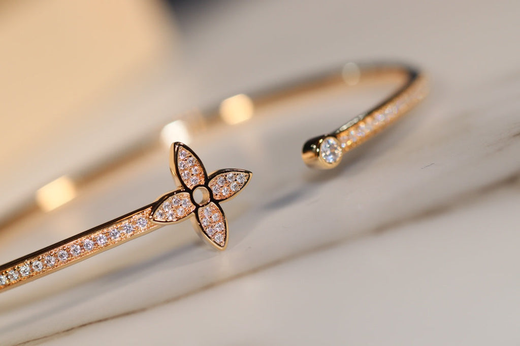 ¡®Twinkle jewelry¡¯IDYLLE GOLD OPEN BRACELET DIAMOND PAVED