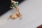¡®Twinkle jewelry¡¯STAR AND SUN 4 MOTIF PINK GOLD MALACHITE BRACELET