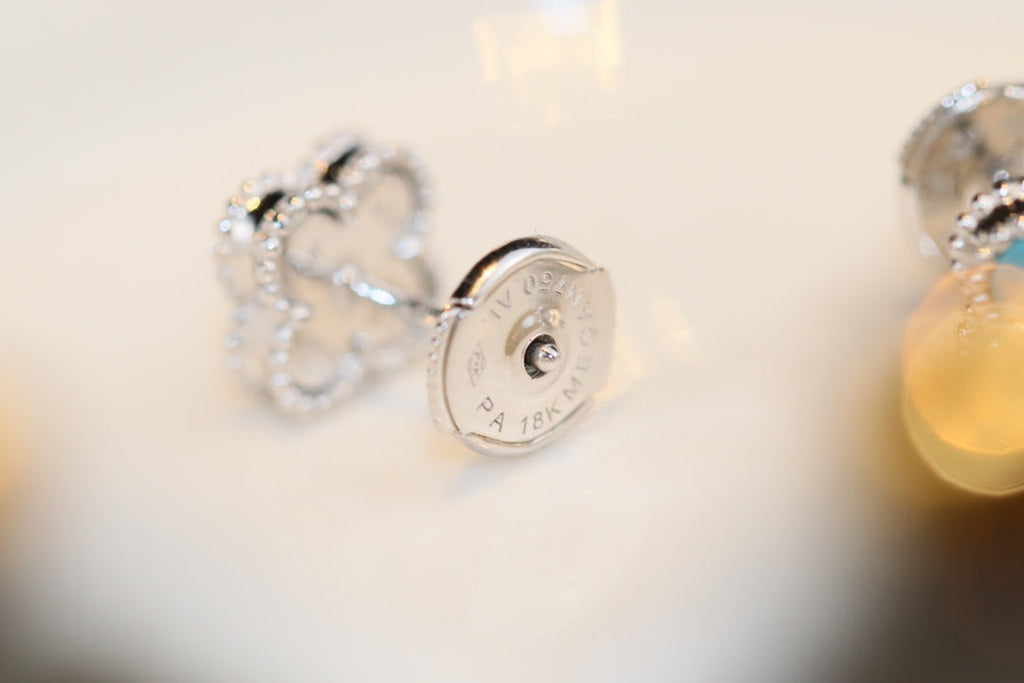¡®Twinkle jewelry¡¯CLOVER MINI TURQUOISE SILVER STUD EARRINGS
