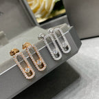 [Twinkle jewelrys]MOVE UNO STUD DIAMOND PAVED EARRINGS