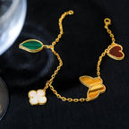 ¡®Twinkle jewelry¡¯LUCKY SPRING 5 MOTIF GOLD BRACELET