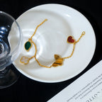 ¡®Twinkle jewelry¡¯LUCKY SPRING 5 MOTIF GOLD BRACELET