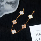 [Twinkle jewelry]New CLOVER WHITE PEARL MOP 5 MOTIF BRACELET COLLECTION