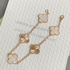 [Twinkle jewelry]New CLOVER WHITE PEARL MOP 5 MOTIF BRACELET COLLECTION