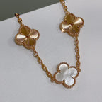 [Twinkle jewelry]New CLOVER WHITE PEARL MOP 5 MOTIF BRACELET COLLECTION