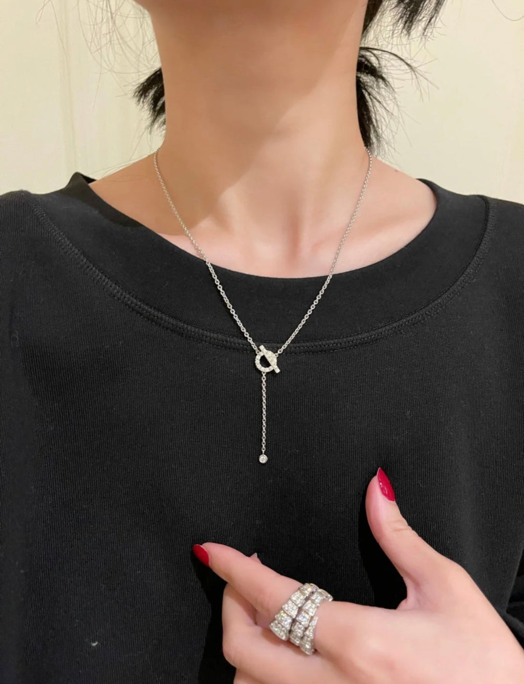 ¡®Twinkle jewelry¡¯FINESSE SILVER DIAMOND NECKLACE