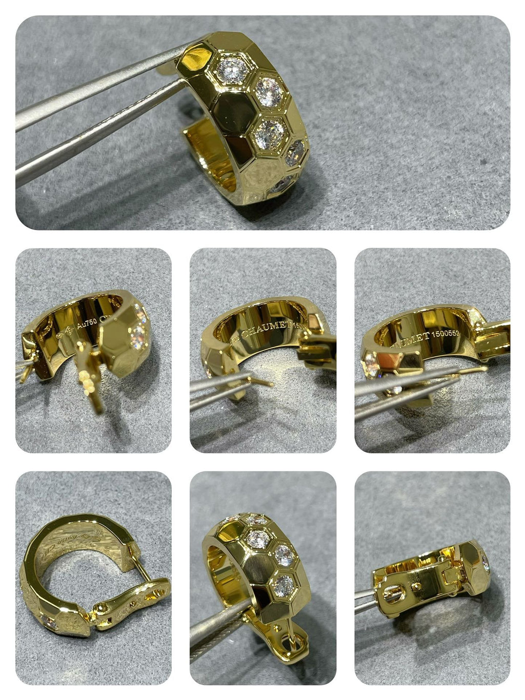 ¡®Twinkle jewelry¡¯BEE LOVE DIAMOND HOOP EARRINGS
