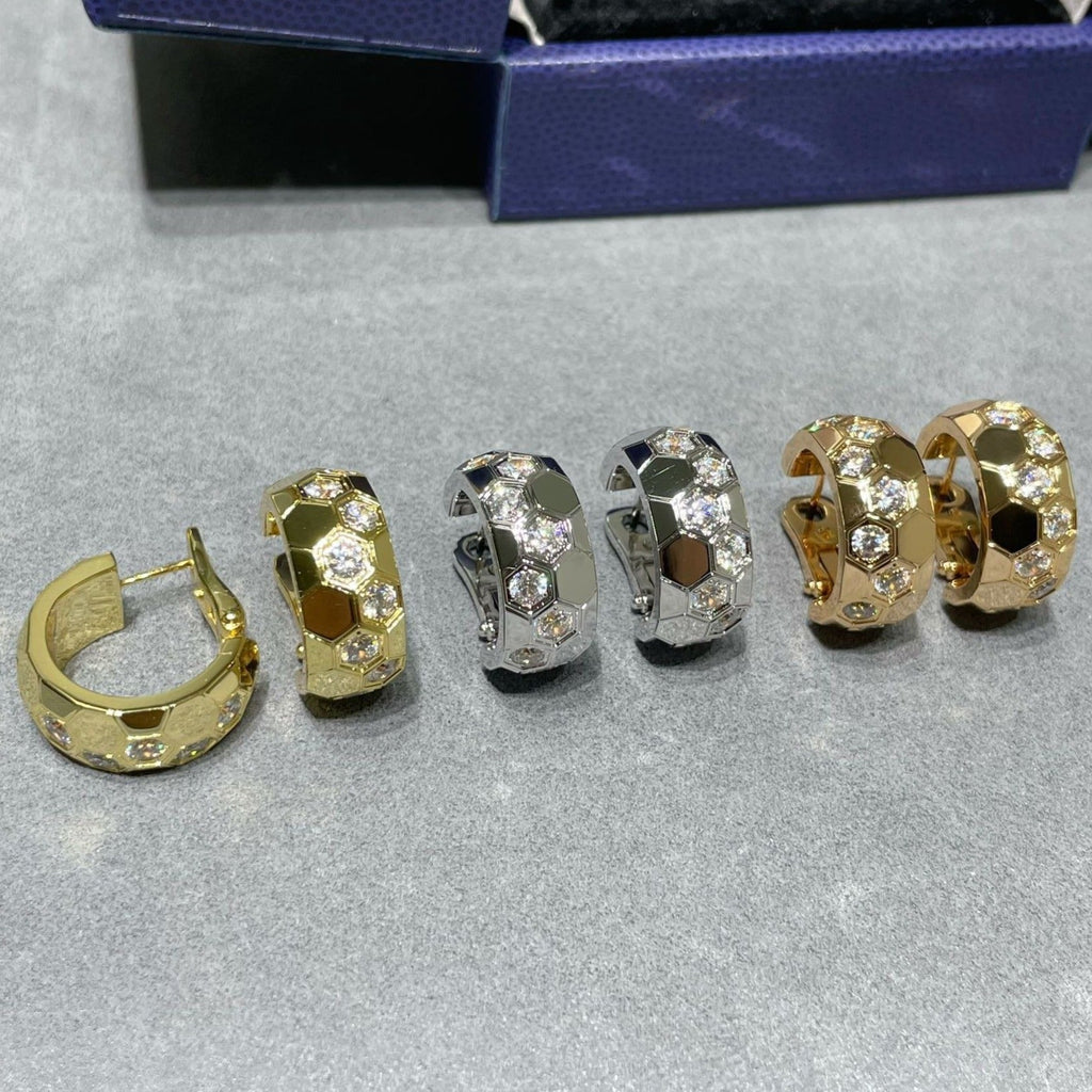 ¡®Twinkle jewelry¡¯BEE LOVE DIAMOND HOOP EARRINGS