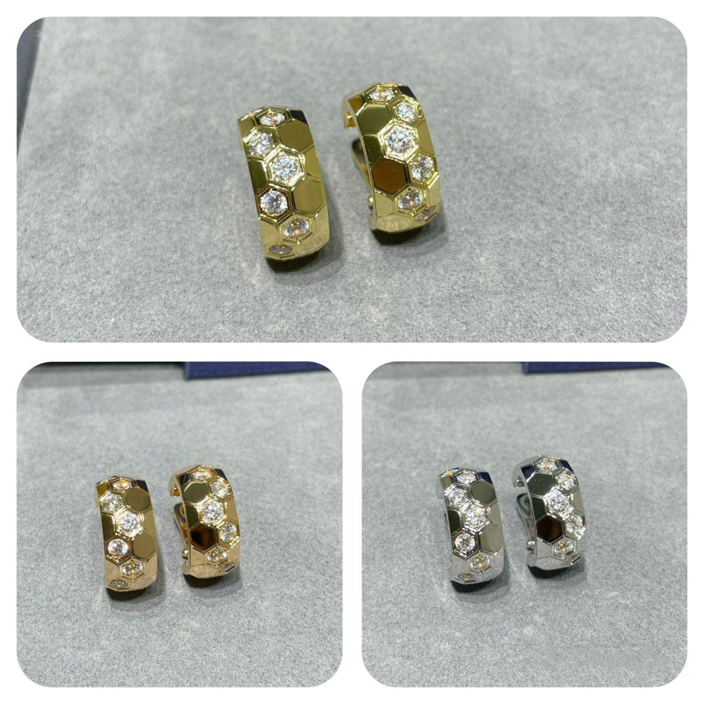 ¡®Twinkle jewelry¡¯BEE LOVE DIAMOND HOOP EARRINGS
