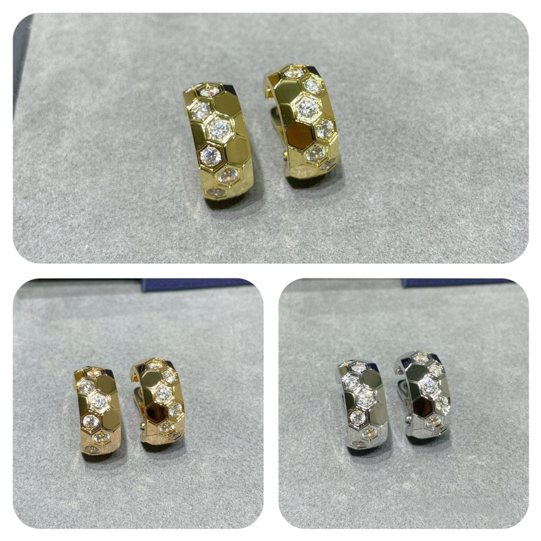 ¡®Twinkle jewelry¡¯BEE LOVE DIAMOND HOOP EARRINGS
