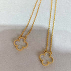 ¡®Twinkle jewelry¡¯CLOVER ROCK CRYSTAL ROSE GOLD NECKLACE