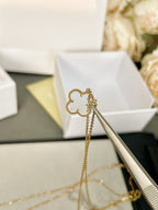 ¡®Twinkle jewelry¡¯CLOVER ROCK CRYSTAL ROSE GOLD NECKLACE