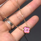 ¡®Twinkle jewelry¡¯COLOR BLOSSOM PINK MOP SUN GOLD NECKLACE