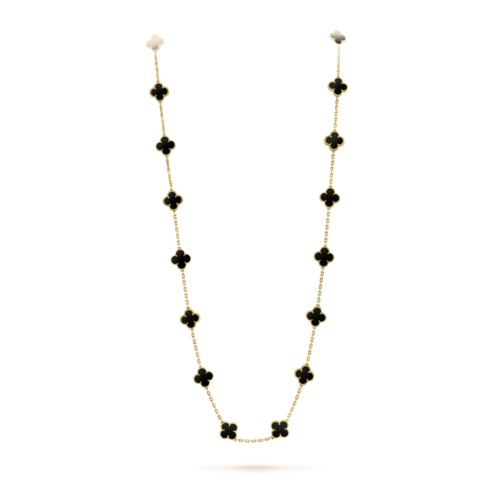 ¡®Twinkle jewelry¡¯CLOVER 20 MOTIFS ONYX NECKLACE