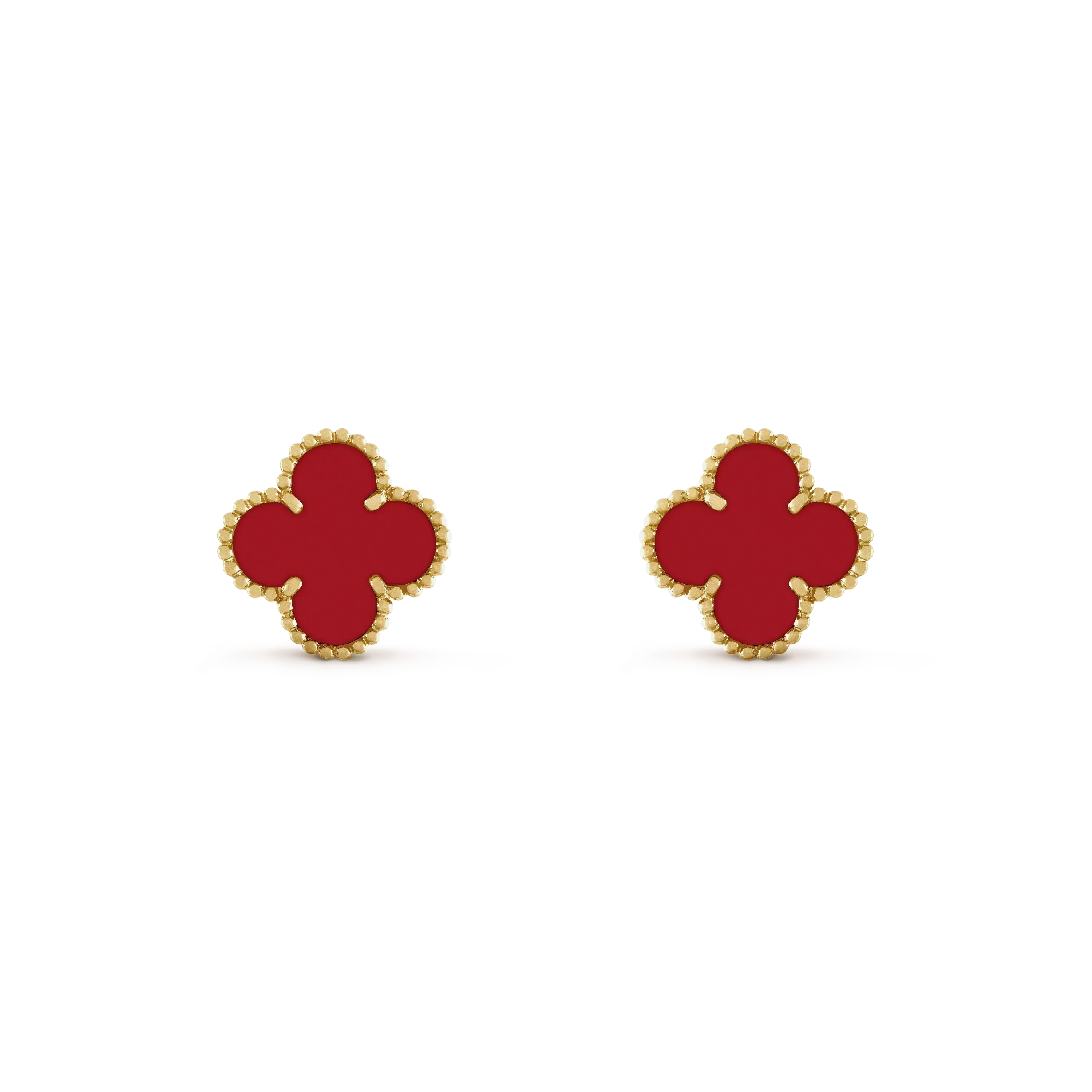 ¡®Twinkle jewelry¡¯CLOVER MINI 9.5MM CARNELIAN EARRINGS
