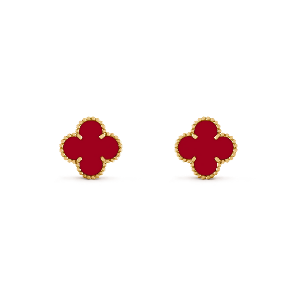 ¡®Twinkle jewelry¡¯CLOVER MEDIUM 1 MOTIFS CARNELIAN  EARRINGS