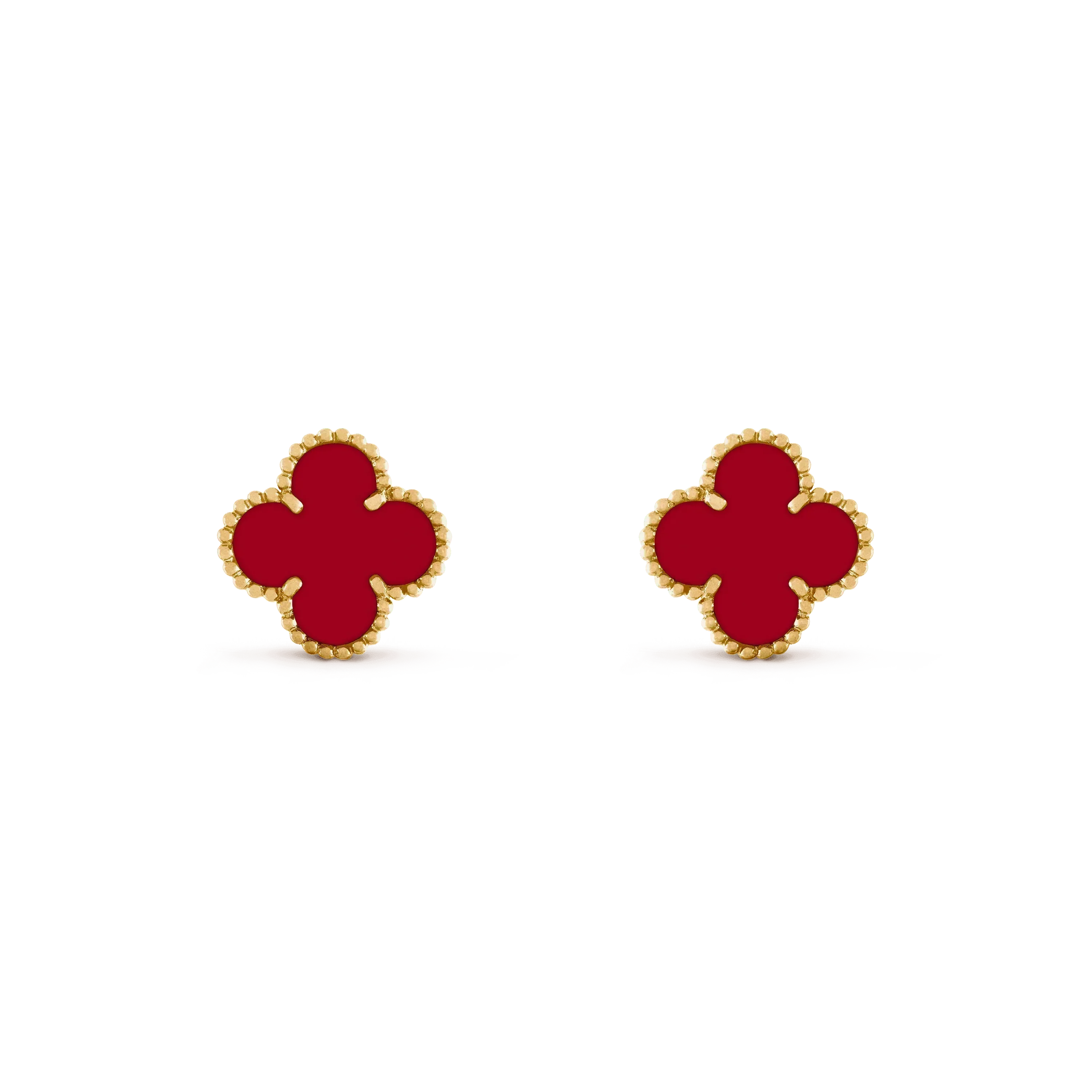 ¡®Twinkle jewelry¡¯CLOVER MEDIUM 1 MOTIFS CARNELIAN  EARRINGS