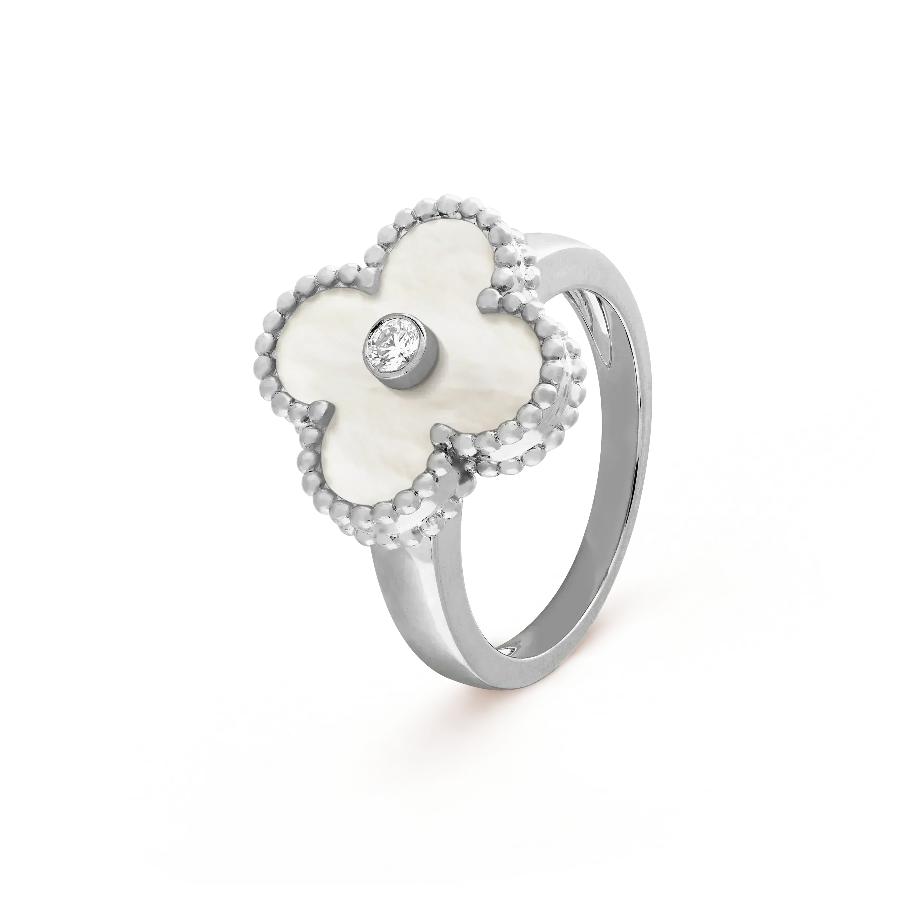 ¡®Twinkle jewelry¡¯CLOVER SILVER MOP DIAMOND RING