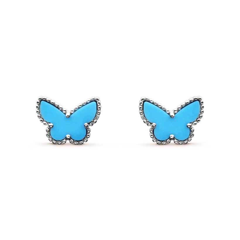 ¡®Twinkle jewelry¡¯BUTTERFLY TURQUOISE EARRINGS SILVER