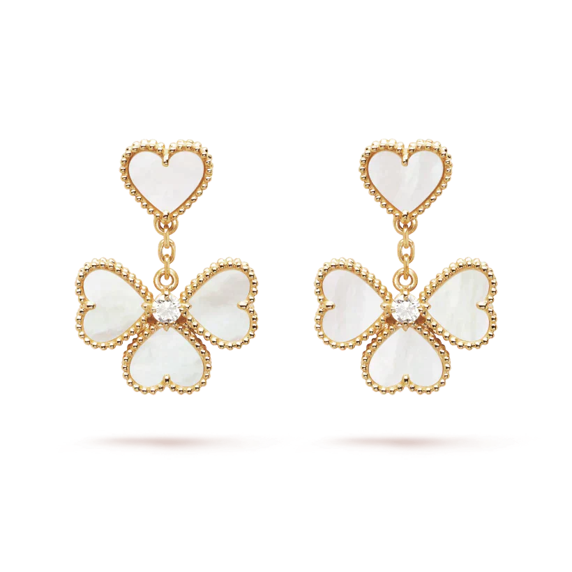 ¡®Twinkle jewelry¡¯CLOVER SWEET WHITE MOP EARRINGS