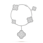 ¡®Twinkle jewelry¡¯CLOVER 6 MOTIFS SILVER DIAMOND BRACELET