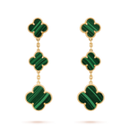 ¡®Twinkle jewelry¡¯CLOVER MALACHITE 3 MOTIFS GOLD