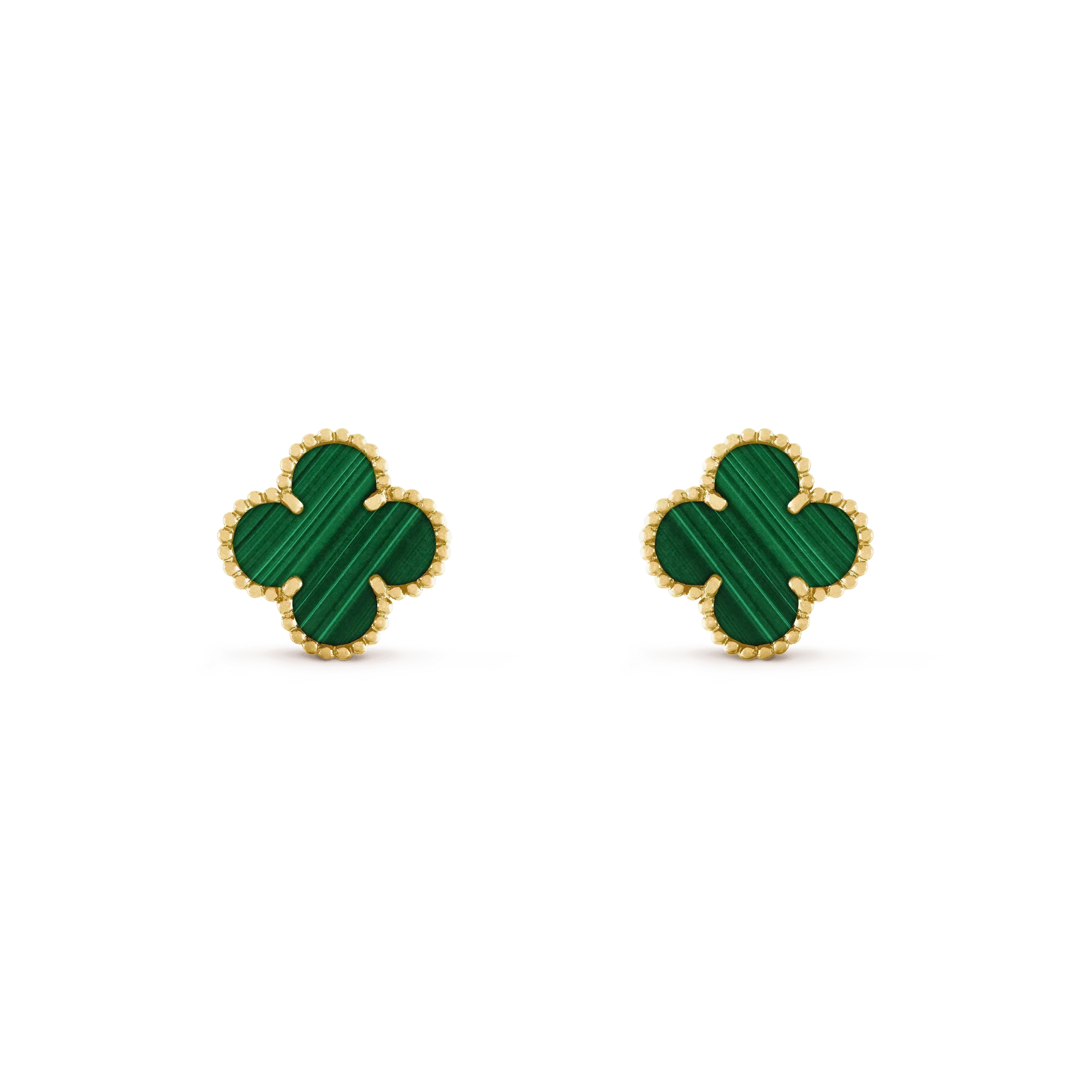 ¡®Twinkle jewelry¡¯CLOVER MEDIUM 1 MOTIFS MALACHITE  EARRINGS