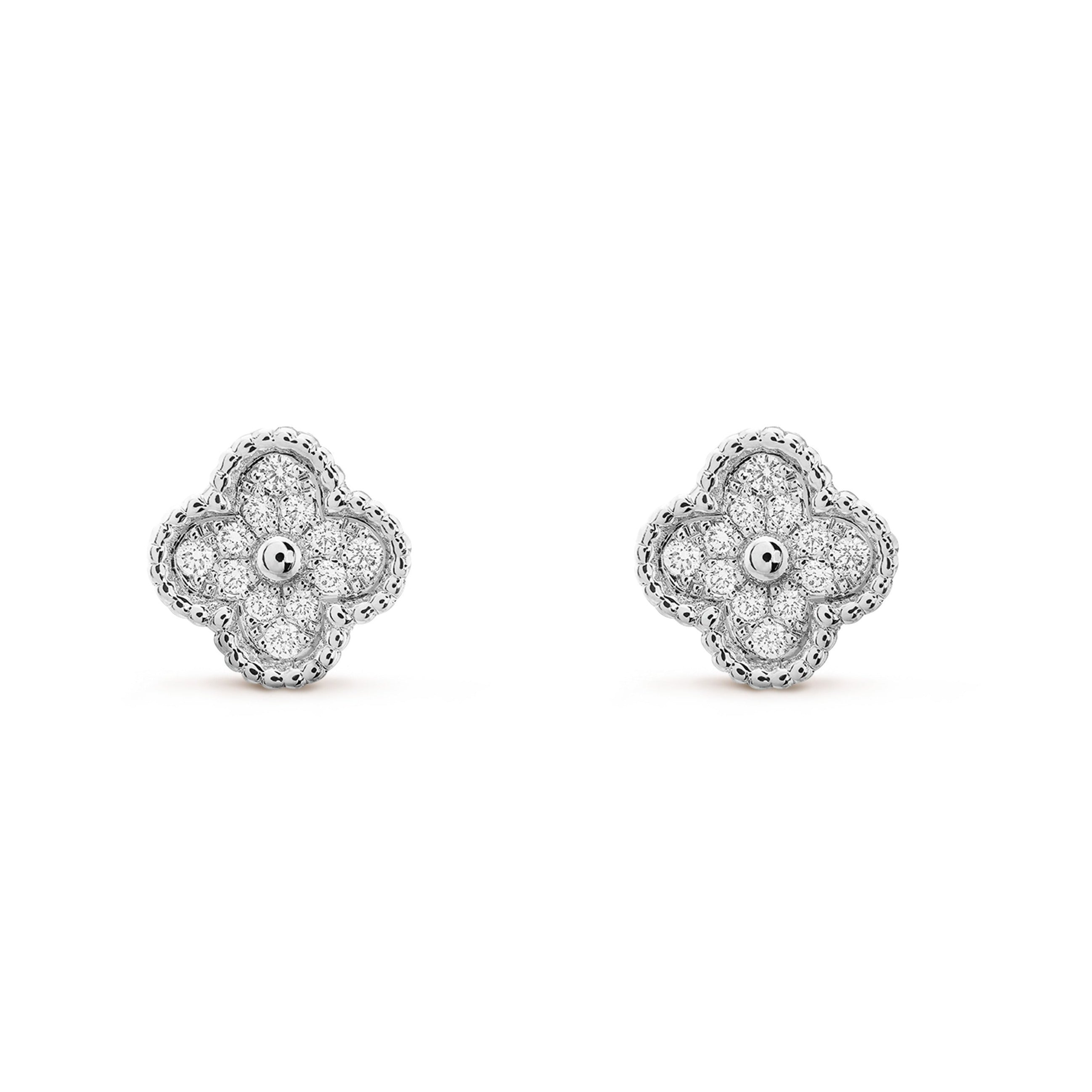 ¡®Twinkle jewelry¡¯CLOVER MINI DIAMOND STUD EARRINGS