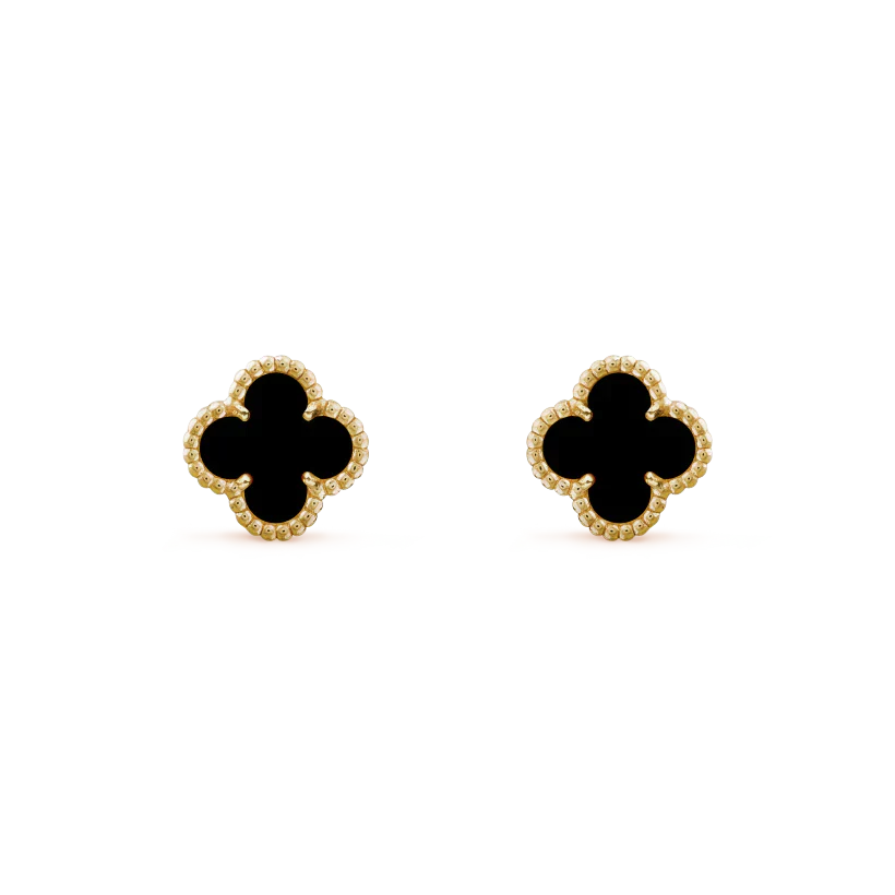 ¡®Twinkle jewelry¡¯CLOVER MINI 9.5MM BLACK MOP EARRINGS