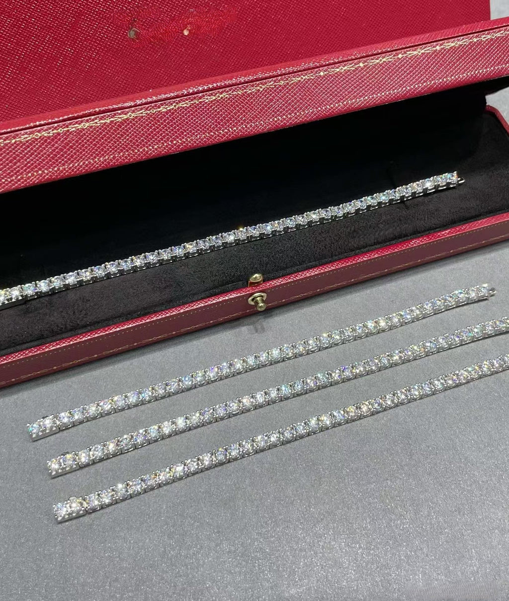 [¡®Twinkle jewelry¡¯]TENNIS BRACELET WITH FULL DIAMOND SETTING
