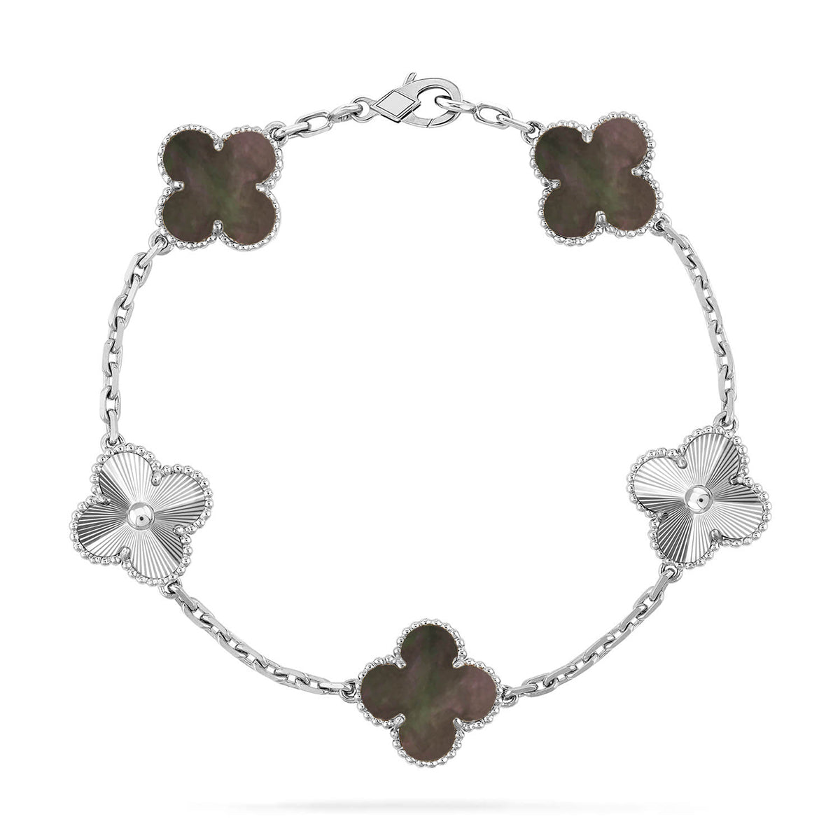 [Twinkle jewelry]New CLOVER 5 MOTIF GRAY MOP BRACELET COLLECTION