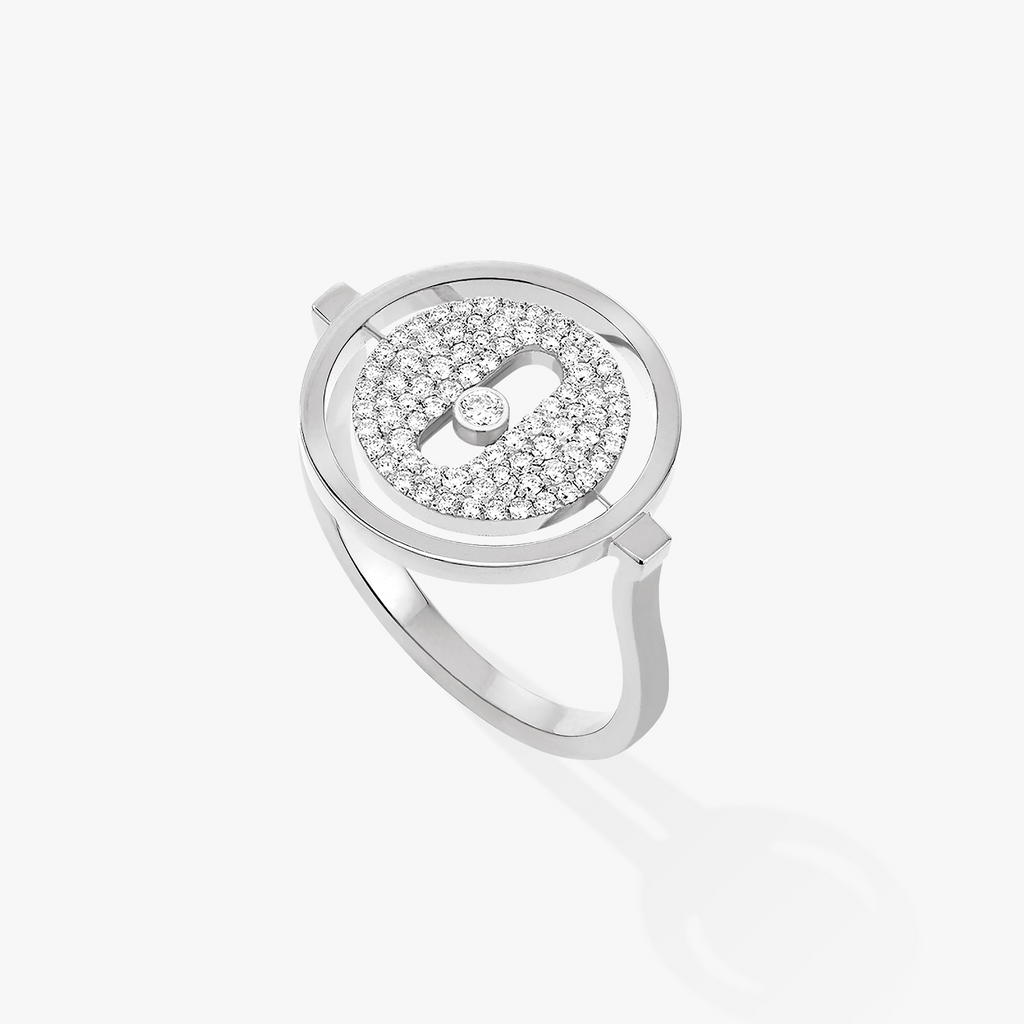 [Twinkle jewelrys]LUCKY MOVE PAVED SILVER DIAMOND RING