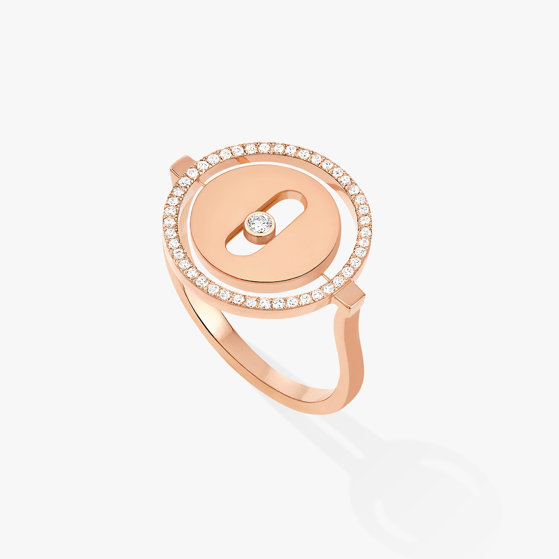 [Twinkle jewelrys]LUCKY MOVE PINK GOLD DIAMOND RING