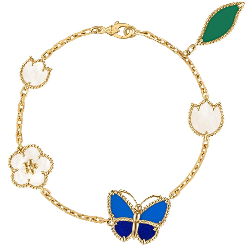 [Twinkle JURI]LUCKY SPRING BUTTERFLY 5 MOTIF BRACELET