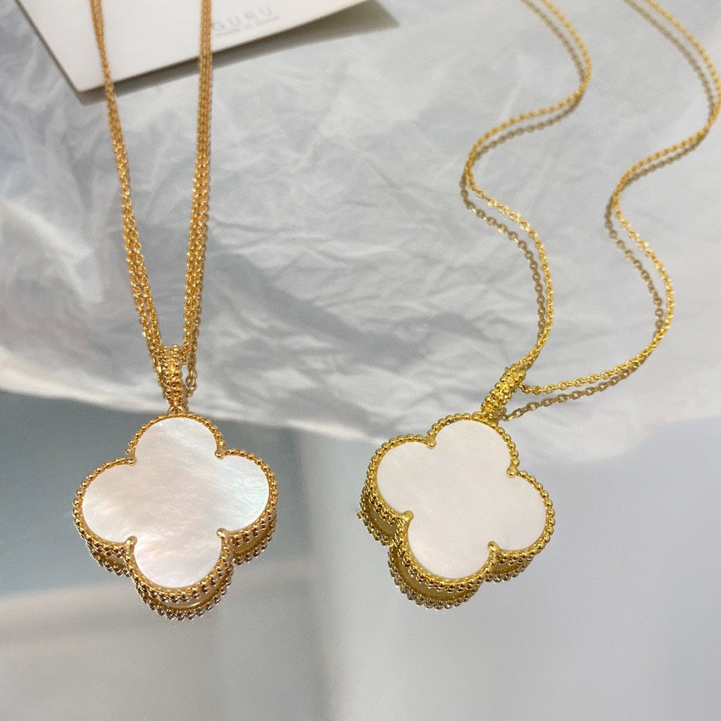 ¡®Twinkle jewelry¡¯CLOVER 25MM MOP LARGE PENDANT NECKLACE
