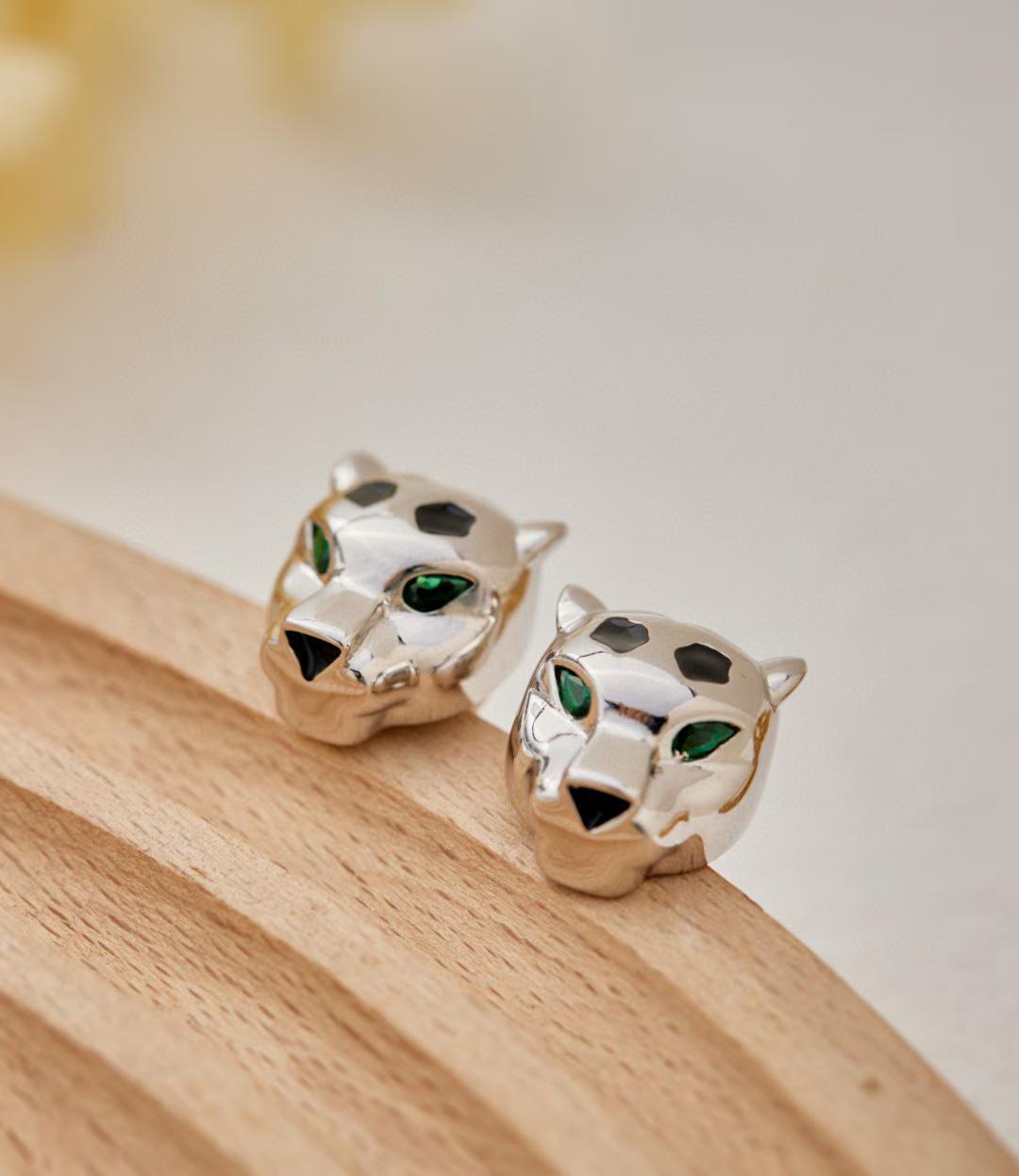 [Twinkle jewelry] CHRRTAH-PRINT STUD EARRINGS, THREE COLORS