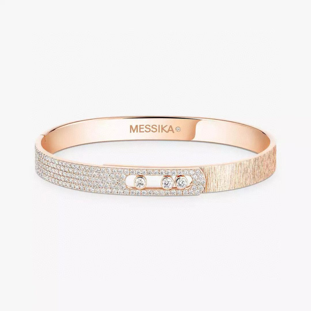 [Twinkle jewelry] 2026 BRAND-NEW FROSTED BRACELET WITH DIAMONDS THREE COLORS