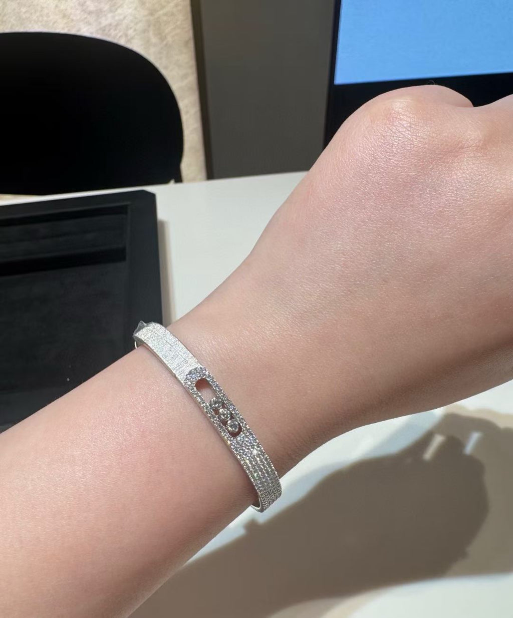 [Twinkle jewelry] 2026 BRAND-NEW FROSTED BRACELET WITH DIAMONDS THREE COLORS