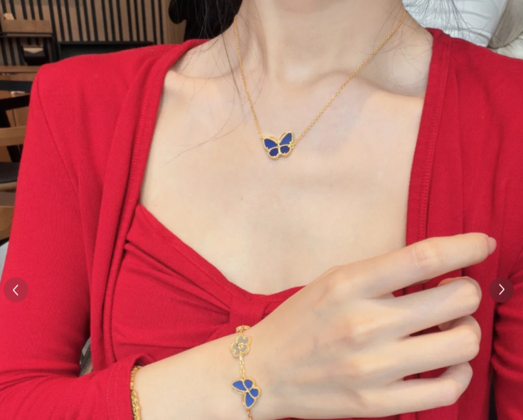 [Twinkle]BUTTERFLY BLUE   NECKLACE
