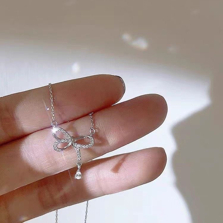 Bow Knot Light Luxury Versatile Clavicle Necklace
