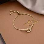 Spring Summer New Rhinestone Geometric Bracelet, Niche Luxury Delicate Trendy All-match Bracelet