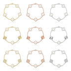 [Twinkle jewelry]New CLOVER WHITE PEARL MOP 5 MOTIF BRACELET COLLECTION
