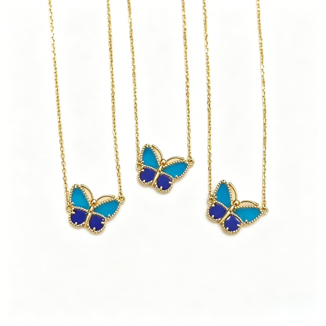 [Twinkle JURI] 2026 NEW LUCKY BUTTERFLY 1 MOTIFS NECKLACE