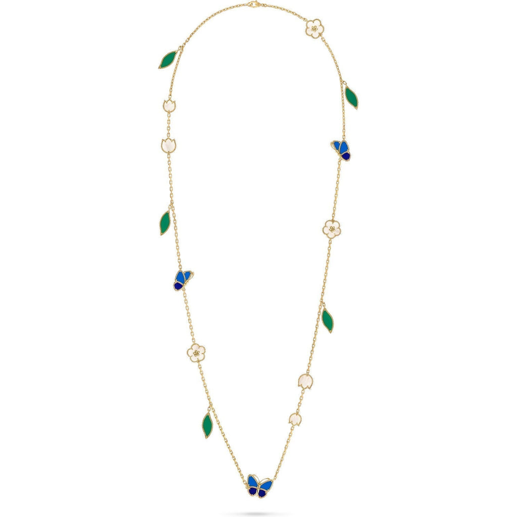 [Twinkle JURI]LUCKY SPRING BUTTERFLY 15 FLOWER NECKLACE