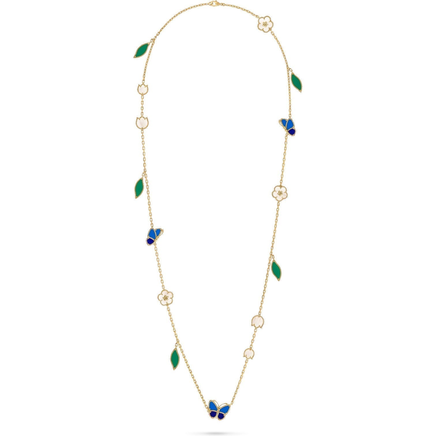 [Twinkle JURI]LUCKY SPRING BUTTERFLY 15 FLOWER NECKLACE