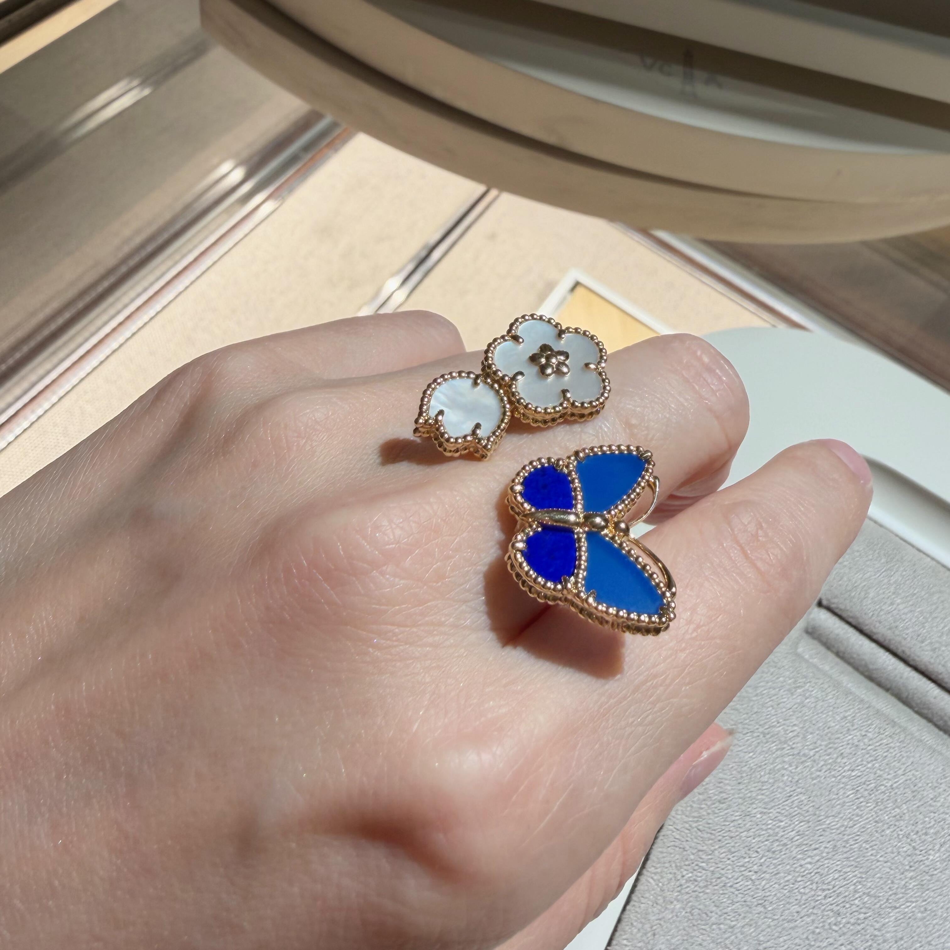 [Twinkle jewelry] 2026 NEW MODEL SPRING LUCKY 3 MOTIF GOLD RING