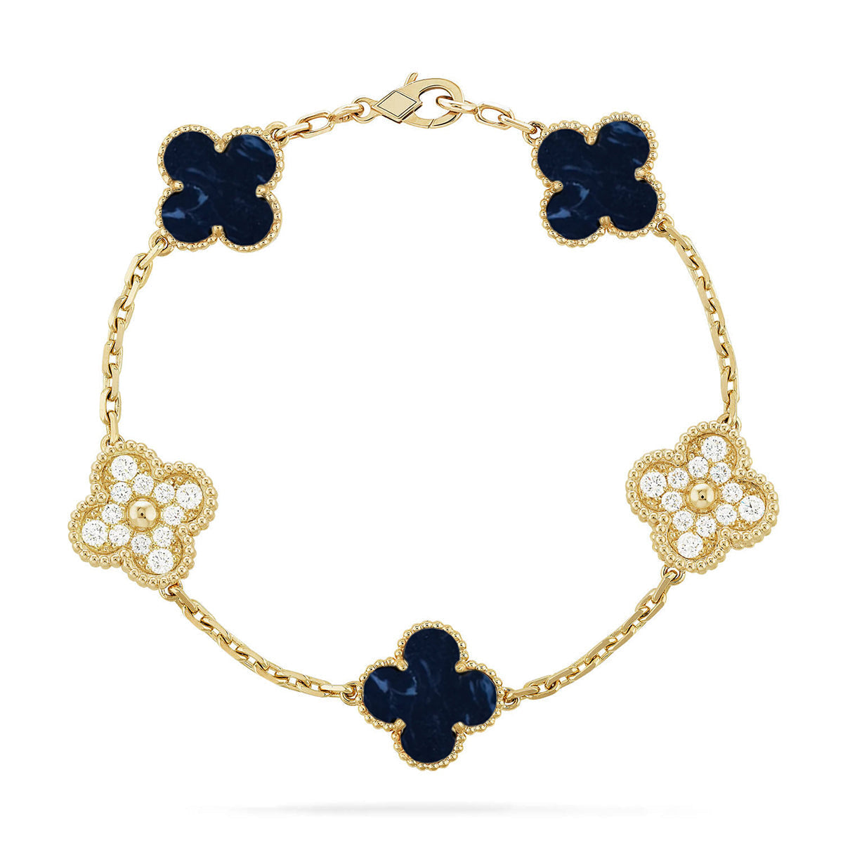 [Twinkle jewelry]New CLOVER 5 MOTIF PIETERSITE BRACELET COLLECTION